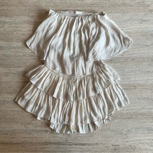 Strapless Ruffle Romper